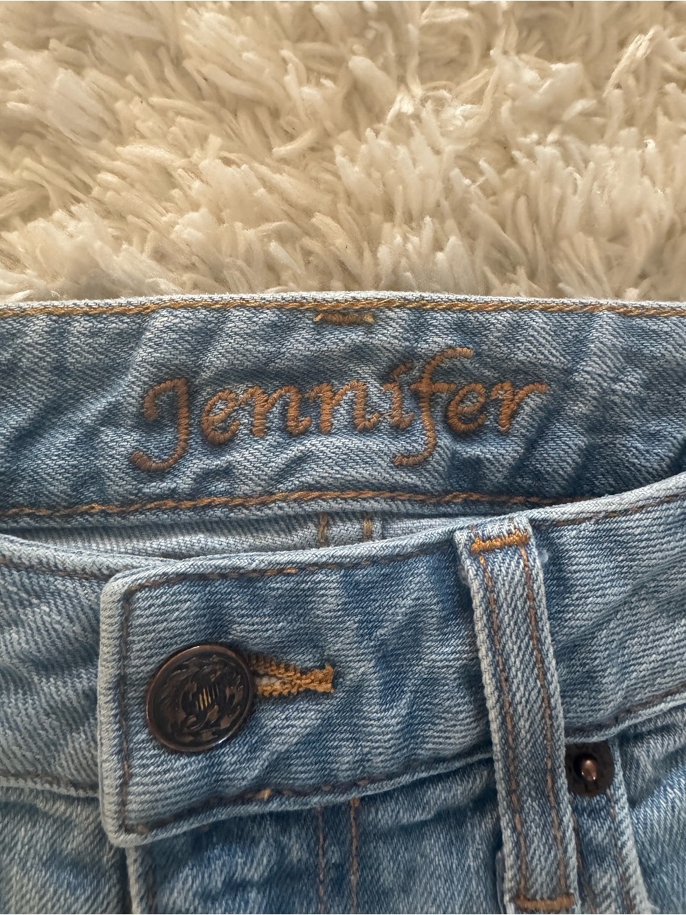 Kimes Ranch Light Blue High-Rise Women's Jeans with Embroidered Waistband